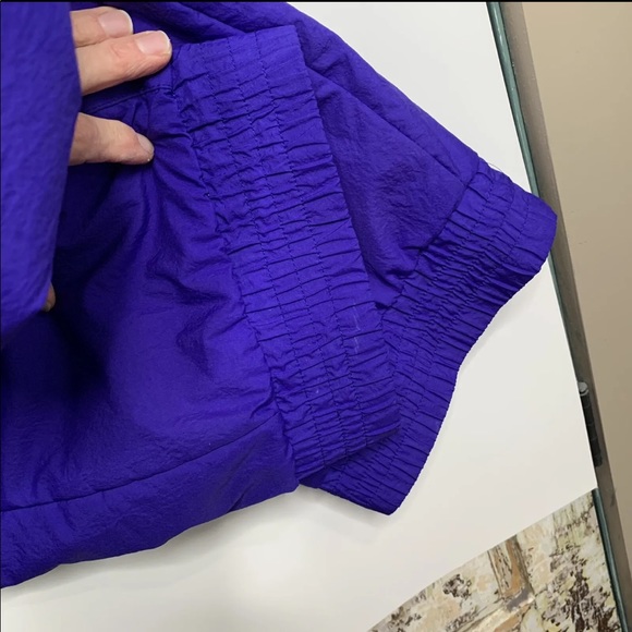 SOLD Vtg Obermeyer Womens One Piece Snow Ski Suit Purple Blue Neon Retro Size 10 - Picture 6 of 12